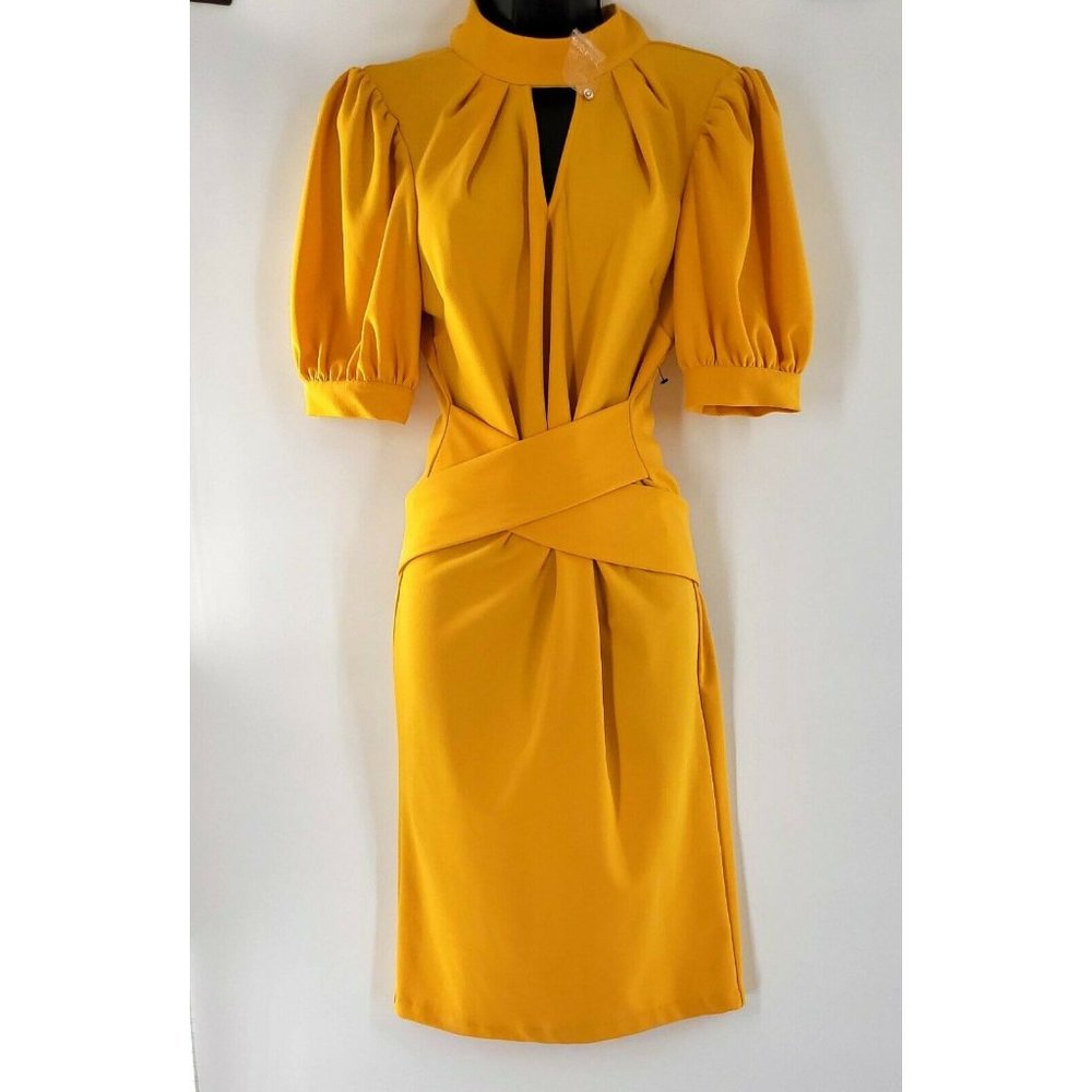 New York and Company Mustard Yellow Dress